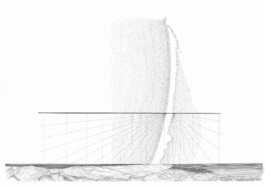 Element III – Water, conceptual landscape drawing by Jurgis Gečys, 2014