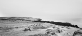 Panoramic view of the Dead Dunes and Curonian Lagoon on the Curonian Spit, photographed by Jurgis Gečys in 2013.
