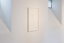Locomotion — Cognition, Backbord by Jurgis Gečys installed on a white gallery wall during HORIZON at Bildraum Studio in Vienna.