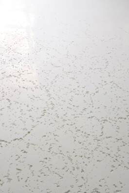 The Memory of the Ground, 2020, by Jurgis Gečys – close-up of the jesmonite sculpture showing the textured imprint of a crystallized salt stone.